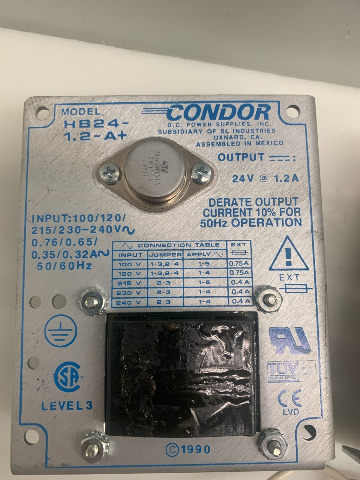 CONDOR  Linear Power Supply  HB24-1.2-A+  (Lot of 2)