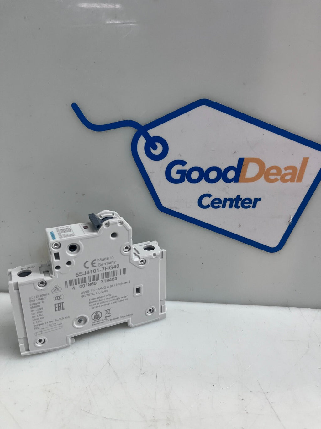 SIEMENS 5SJ4101-7HG40 Circuit Breaker  5SJ41017HG40