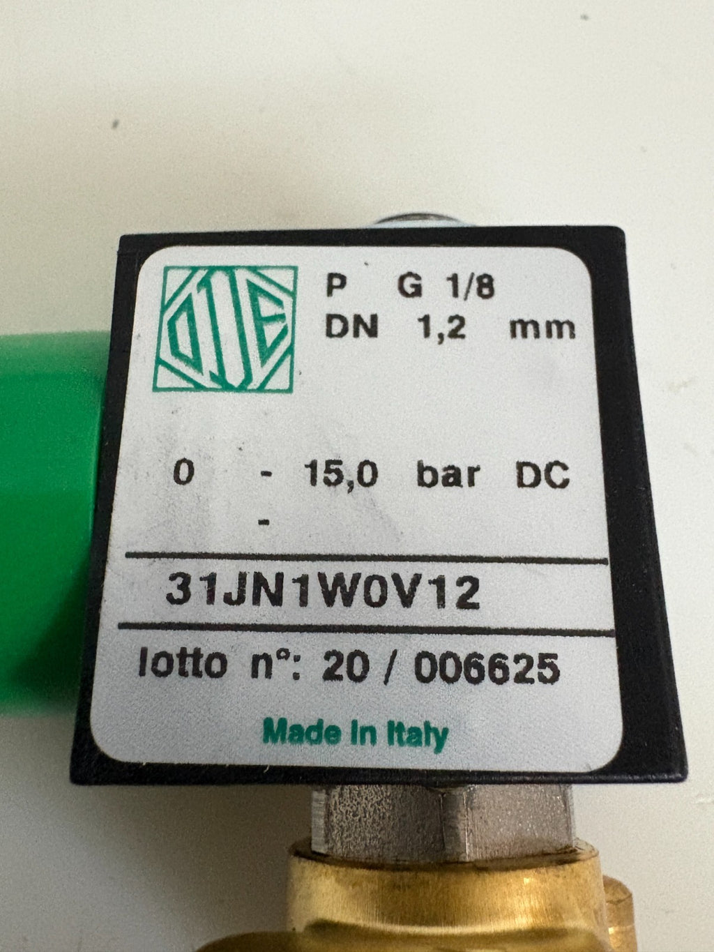 MULTIVAC O.D.E. SOLENOID VALVE 31JN1W0V12