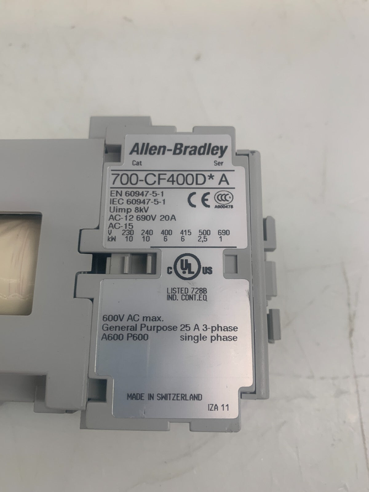 ALLEN BRADLEY 700-CF400D  General Purpose Relay SER A2