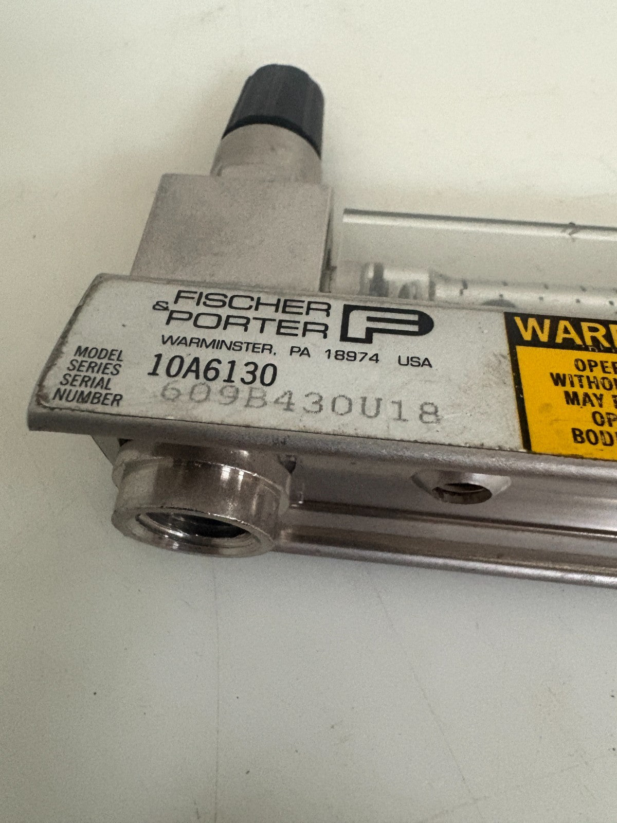 FISCHER PORTER FLOW METER 10A61302