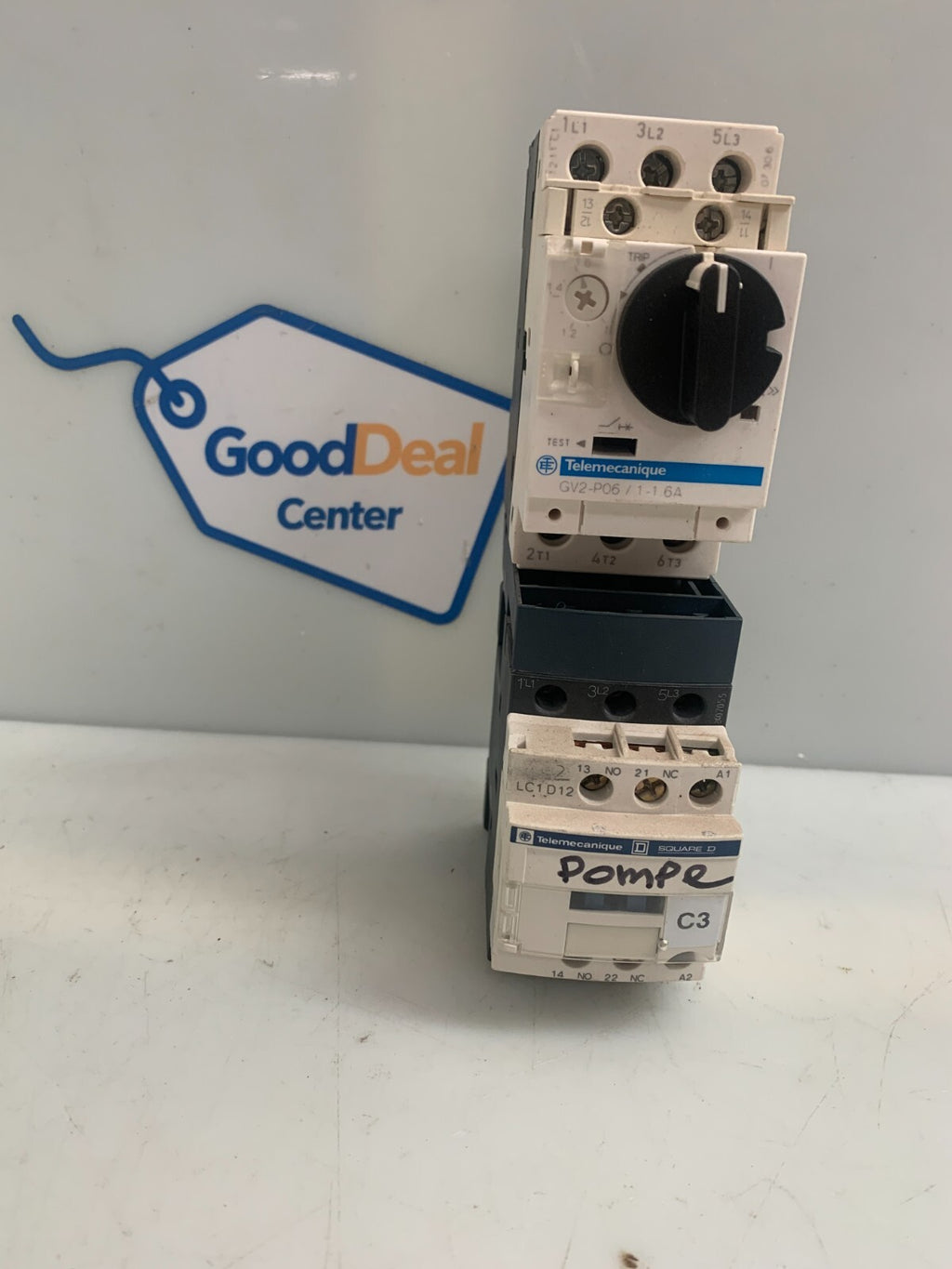 SCHNEIDER ELECTRIC / Telemecanique  SquareD GV2-P06/1-1.6A  w/LC1D12