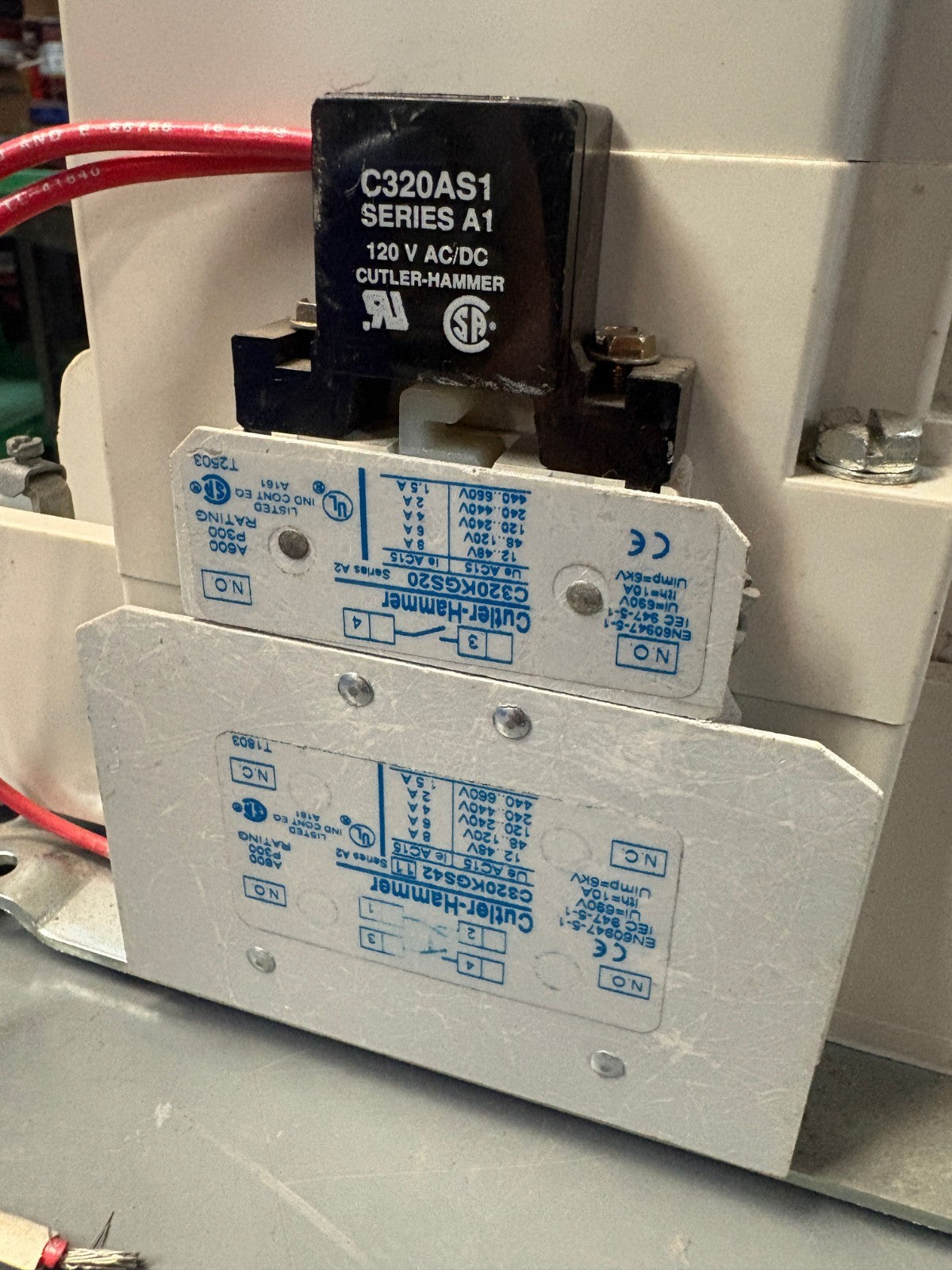 EATON CUTLER HAMMER SIZE 4 AN16NN0 CONTACT KIT 5
