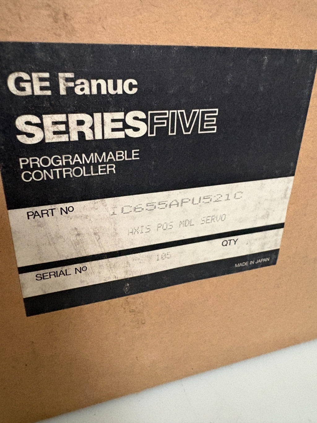 GE FANUC AXIS POS MDL SERVO IC655APU521C4