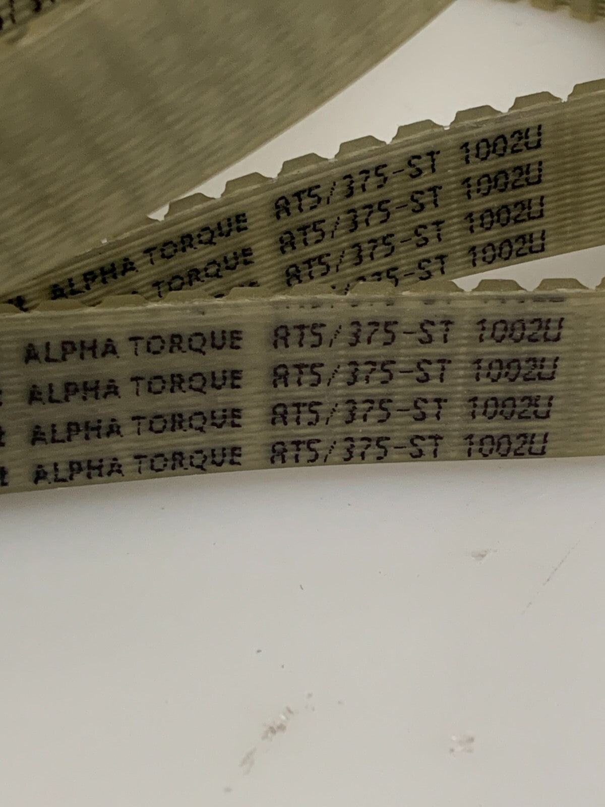 LOT OF 4 OPTIBELT ALPHA TORQUE TIMING BELT A75/375-ST 1002 U