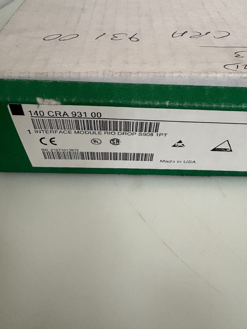 SCHNEIDER MODICON TSX QUANTUM INTERFACE MODULE R10 DROP S908 1PT #140 CRA 931 00