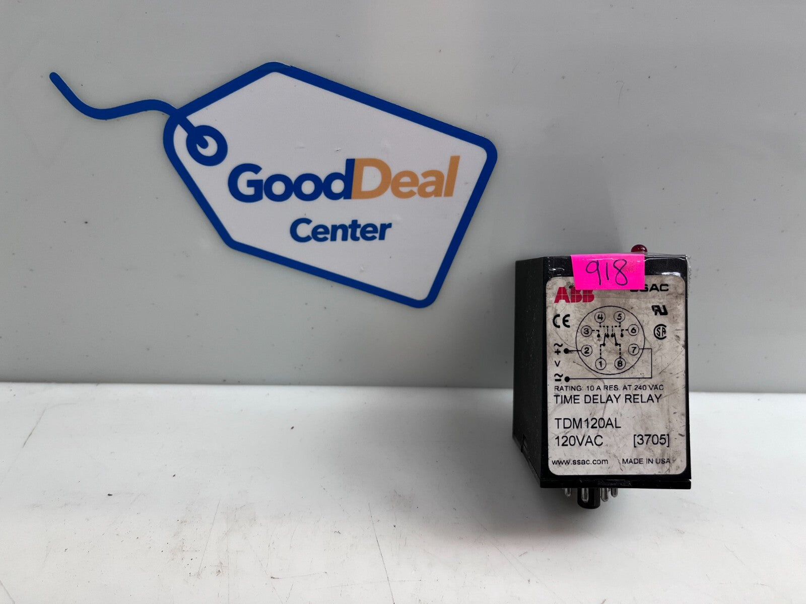 ABB Digi-Set SSAC TDM120AL Time Delay Relay 120 VAC