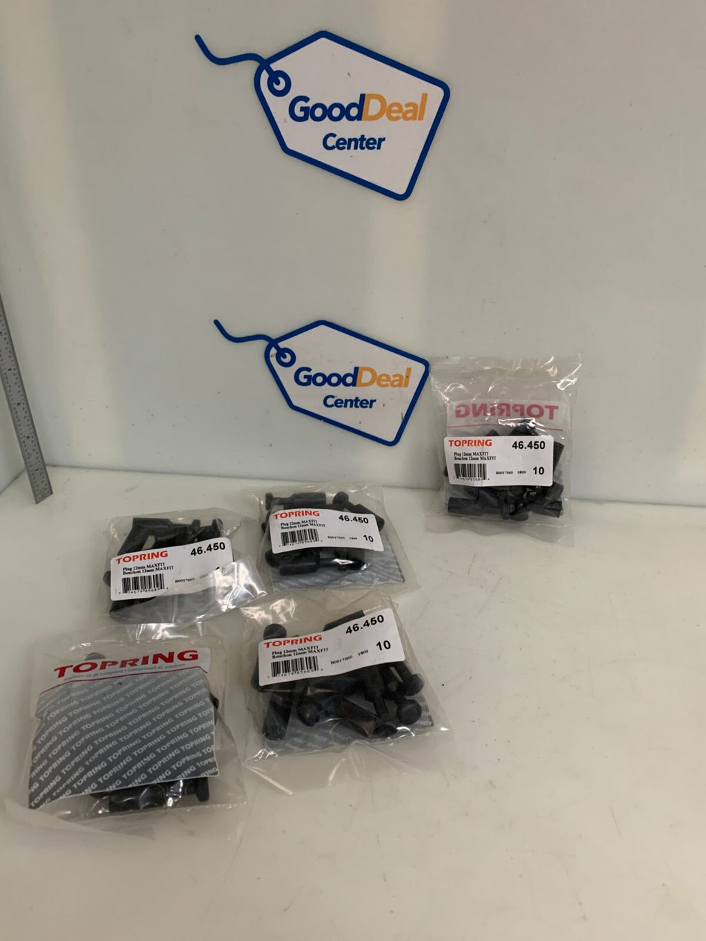 LOT OF 5  TOPRING MAXFIT 12MM PLUG BAG OF 10