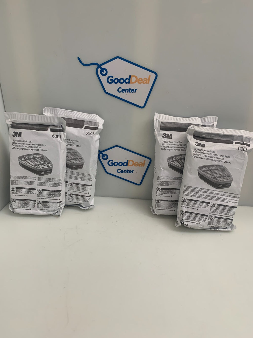 Lot of 4 3M Organic Vapor Cartridge 6001