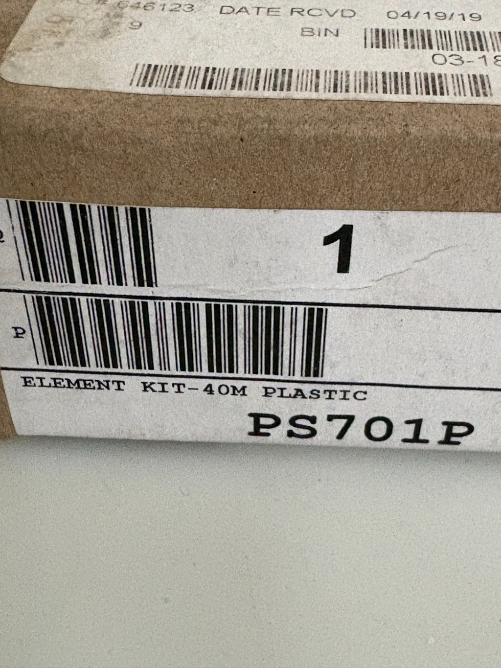 PARKER 40M PLASTIC ELEMENT KIT PS 701P2