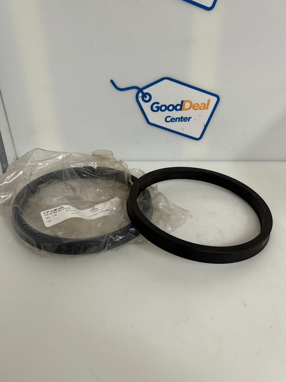 LOT OF 2 HERCULES HYDRAULIC SEAL U-37-6.00-62B