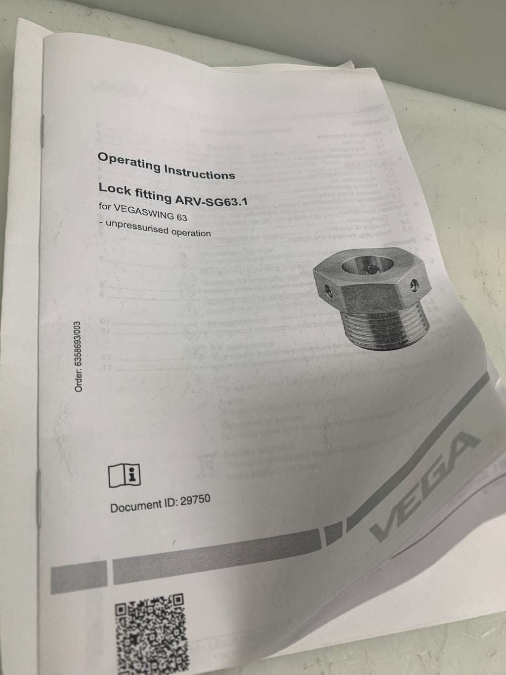 Lock fitting ARV-SG63.1 for VegaSwing 63