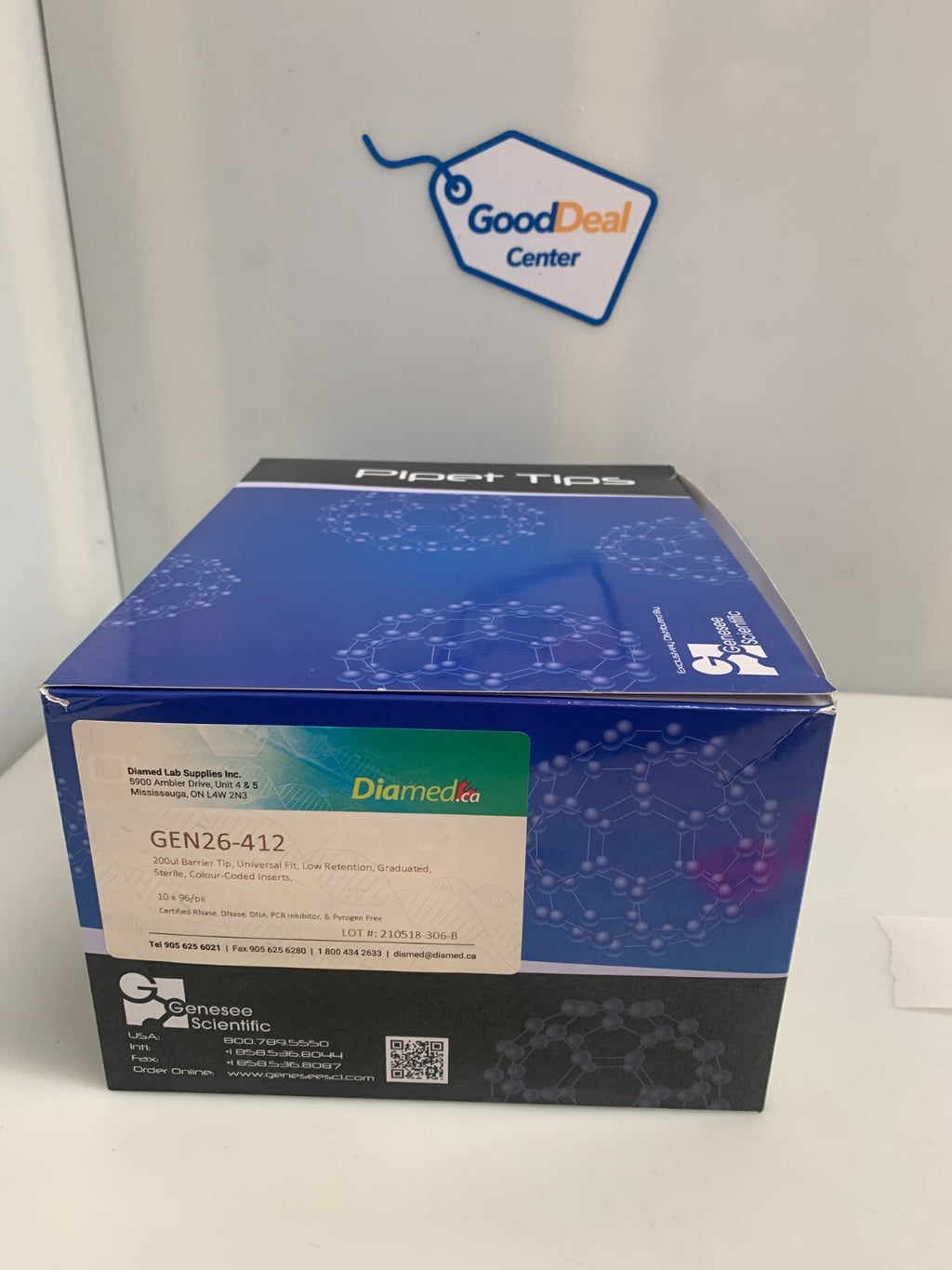 Genesee Scientific GEN26-412 200ul Barrier Tip Pipet Tips 10x96/box