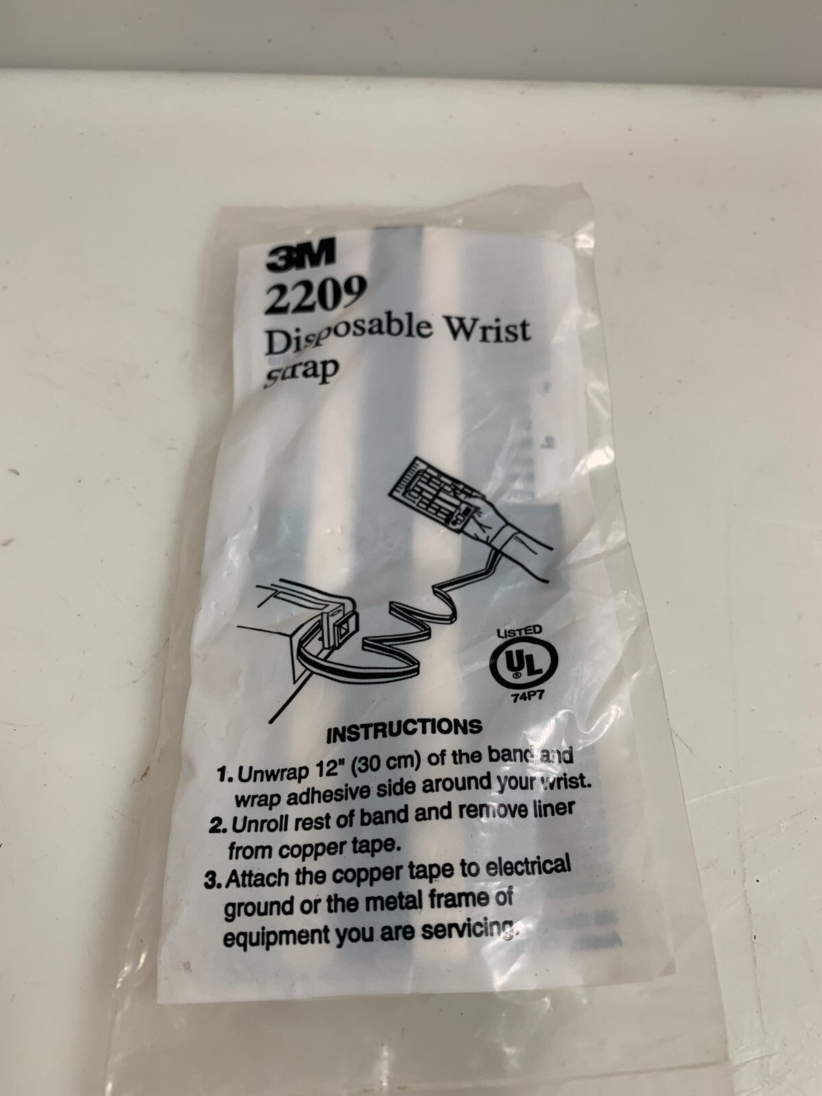LOT OF 8  3M DISPOSABLE WRIST STRAP #2209