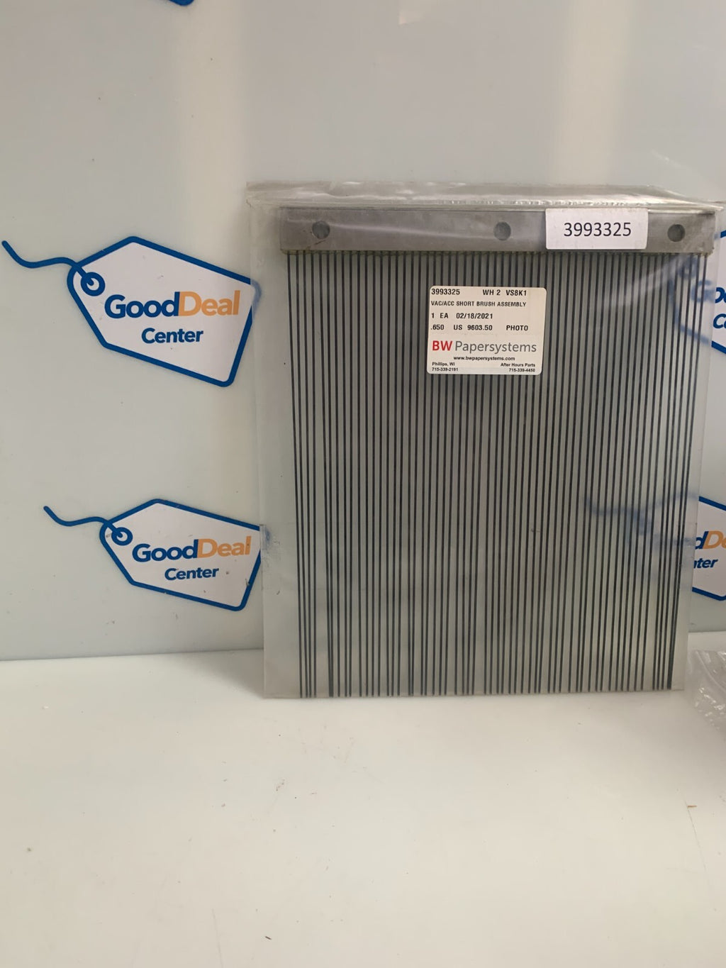 BW PAPER SYSTEMS VAC/ACC SHORT BRUSH ASSY #3993325