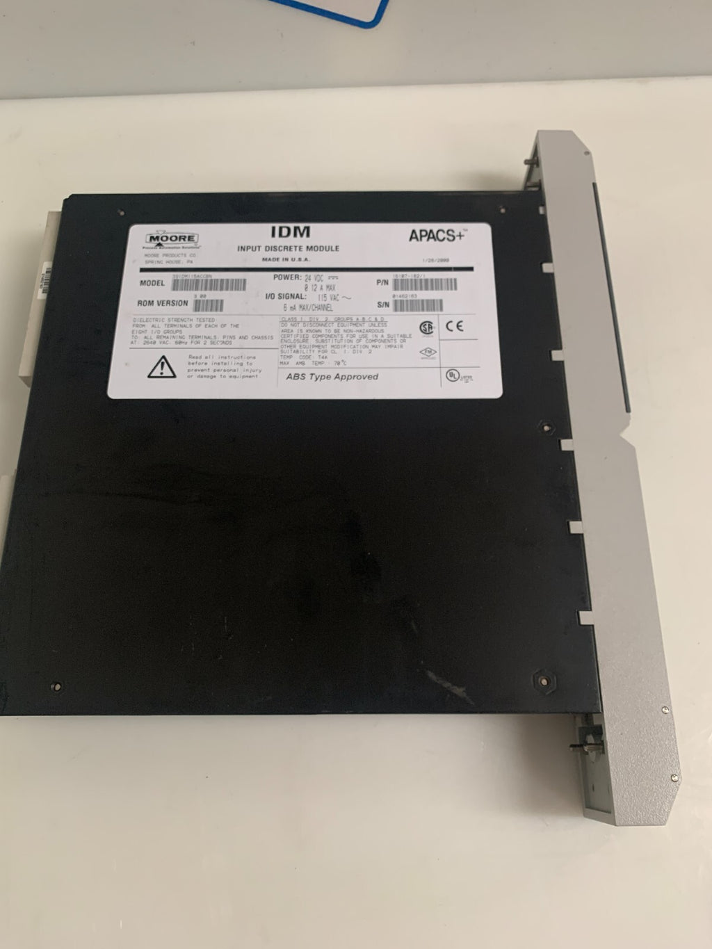 MOORE IDM INPUT DISCRETE MODULE 16107-182/1  39IDM115ACCBN