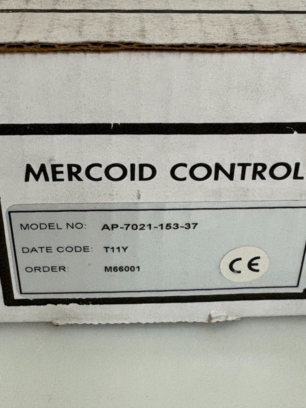 MERCOID CONTROL PRESSURE SWITCH AP-7021-153-37