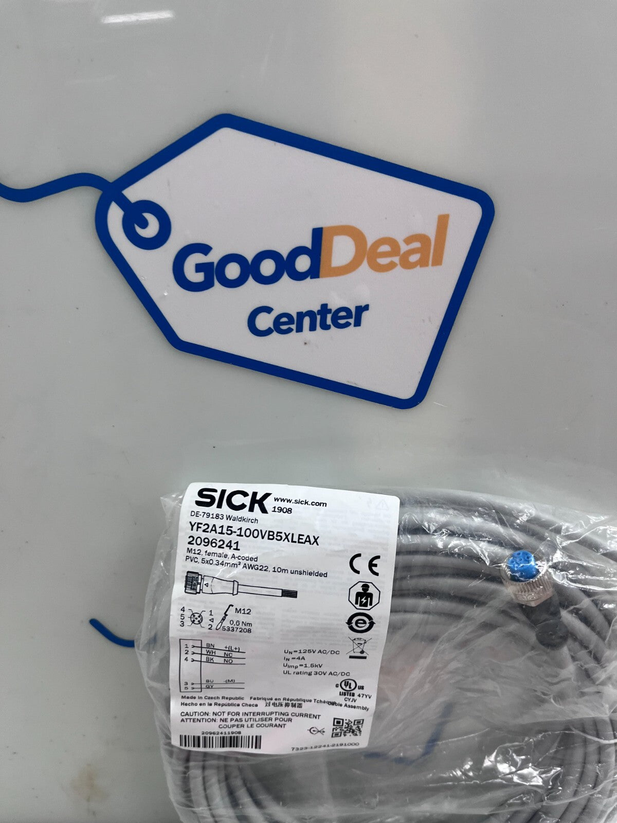 SICK YF2A15-100VB5XLEAX Connector Cable 20962410