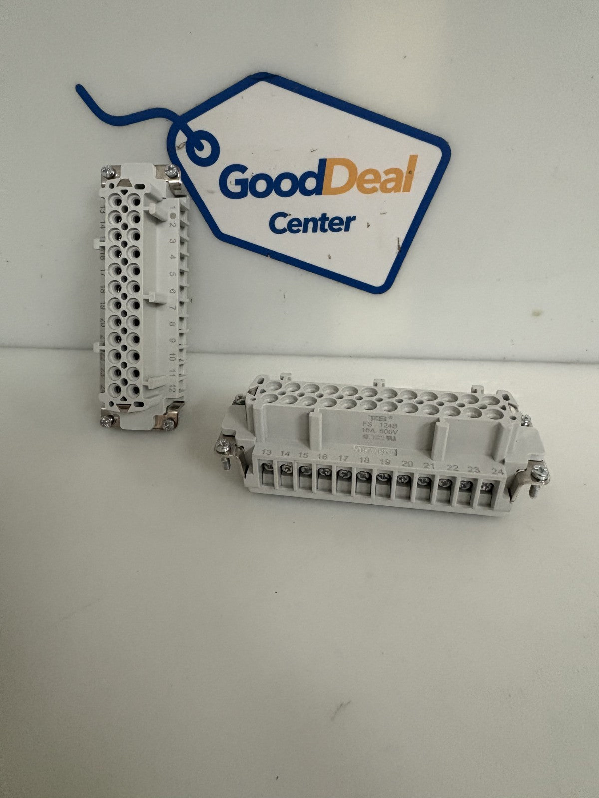 LOT OF 2 T&B H DUTY CONNECTOR #FS 124B 16A 600V