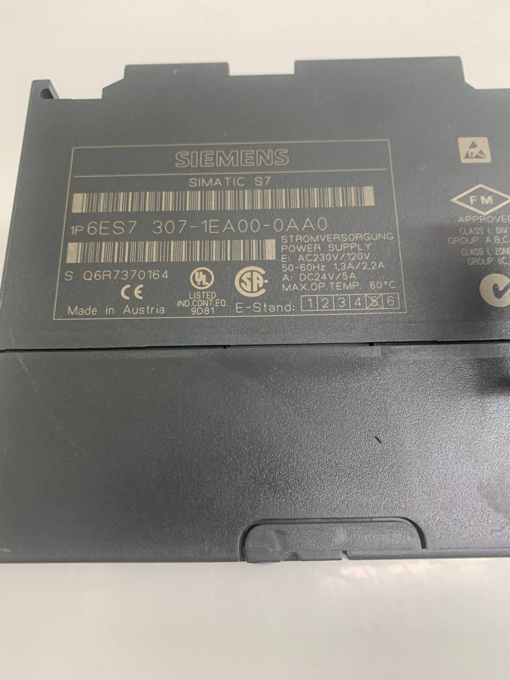 SIEMENS SIMATIC S7  Power Supply 6ES7 307-1EA00-0AA0