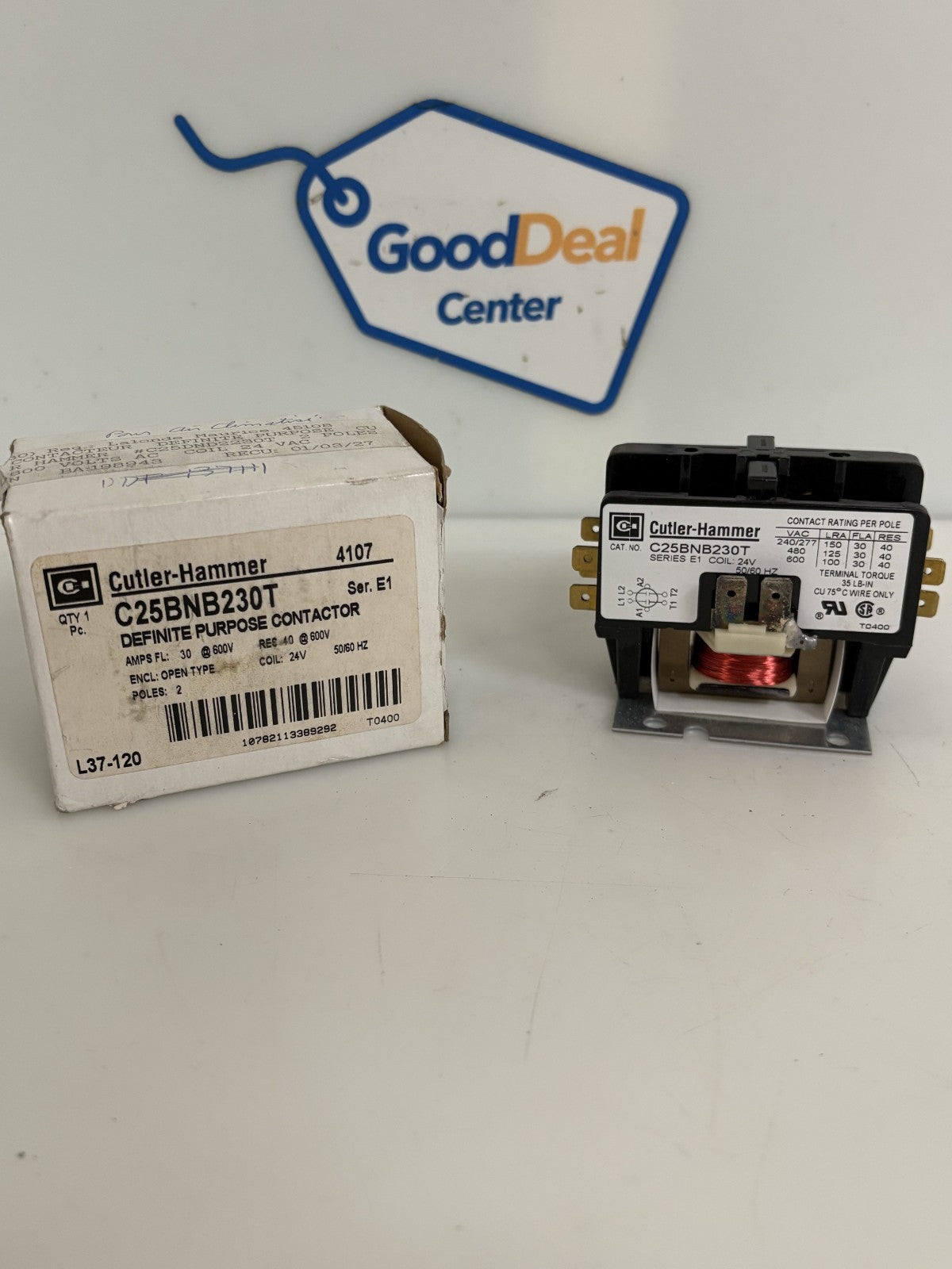 CUTLER - HAMMER DEFINITE PURPOSE CONTACTOR C25BNB230T0