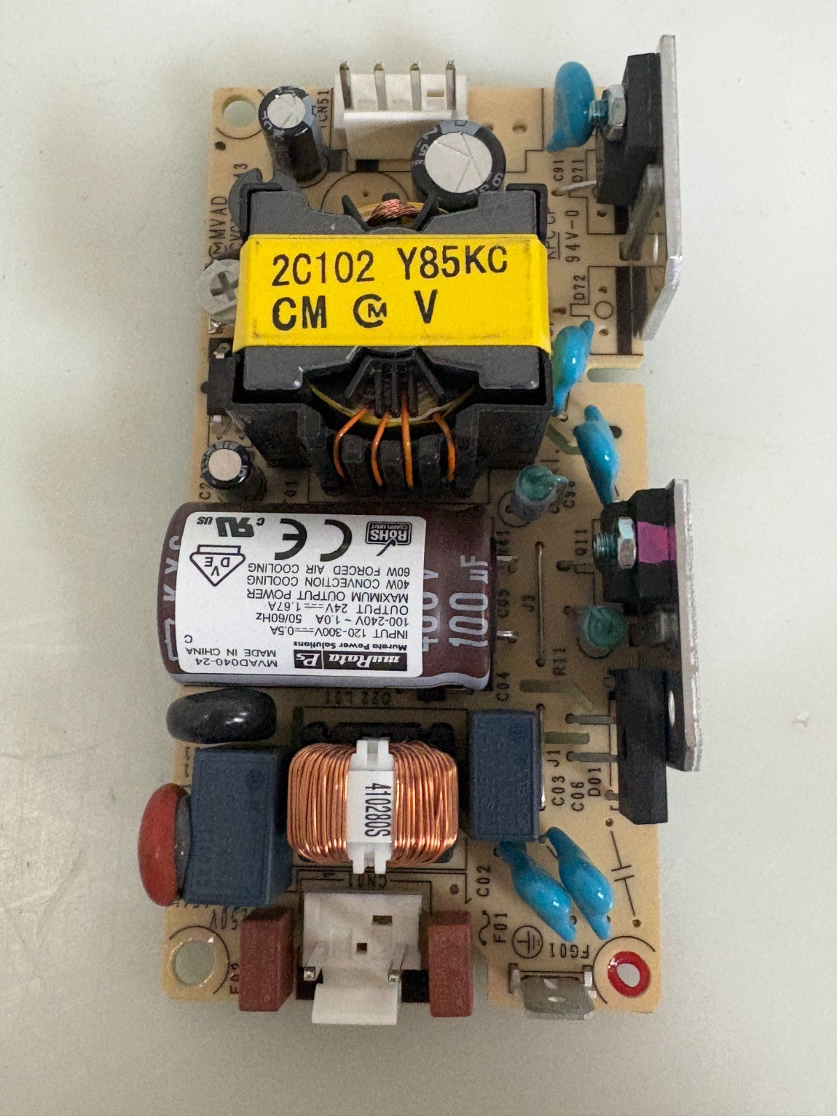 MURATA POWER SOLUTIONS AC/DC CONVERTER 24V 40W MVAD 040-24