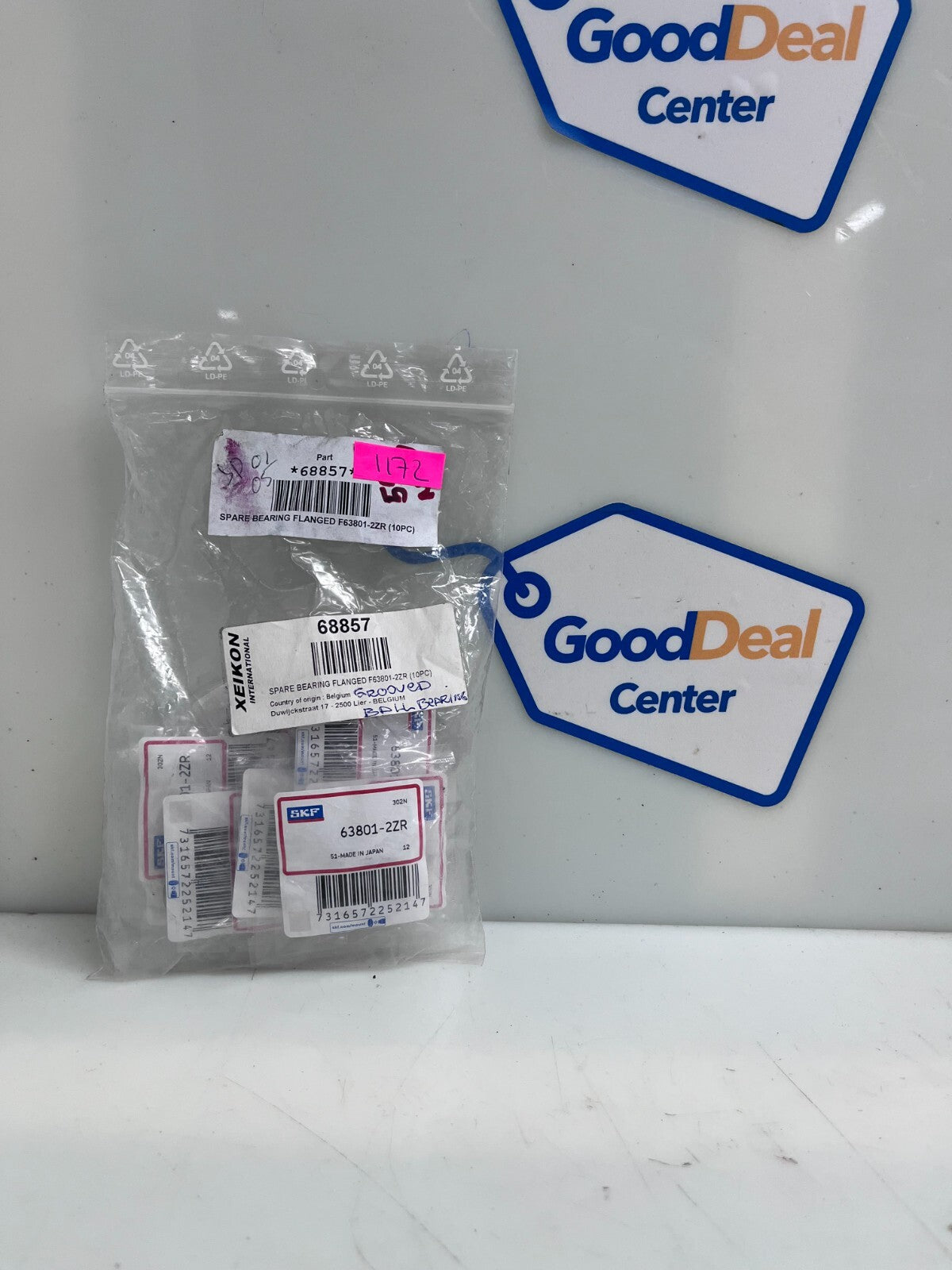 SKF 63801-2ZR Grooved Ball Bearing (10PC)