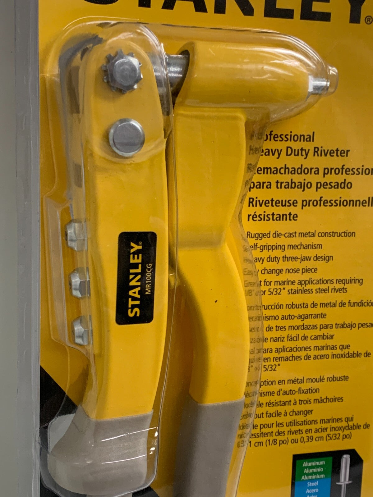STANLEY HEAVY DUTY RIVETER MR100CG NEW IN CASE