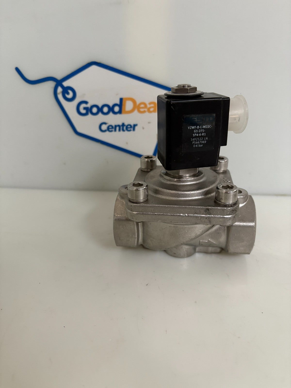 FESTO S.STEEL SOLENOID VALVE 1492122 VZWF-B-L-M22C-G1-275 1P4-6-R1