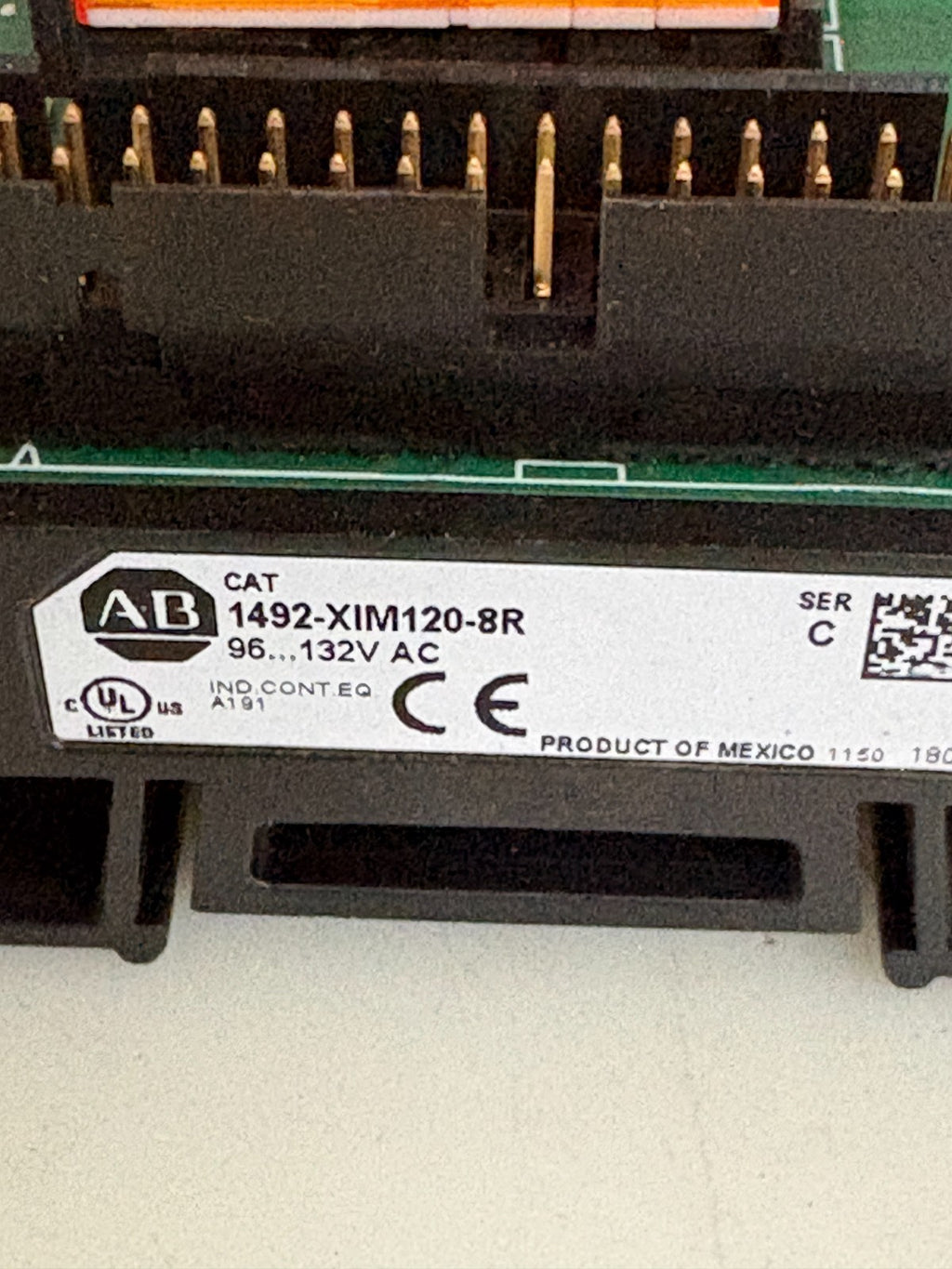 ALLEN BRADLEY RELAY MASTER MODULE 1492-XIM120-BR A