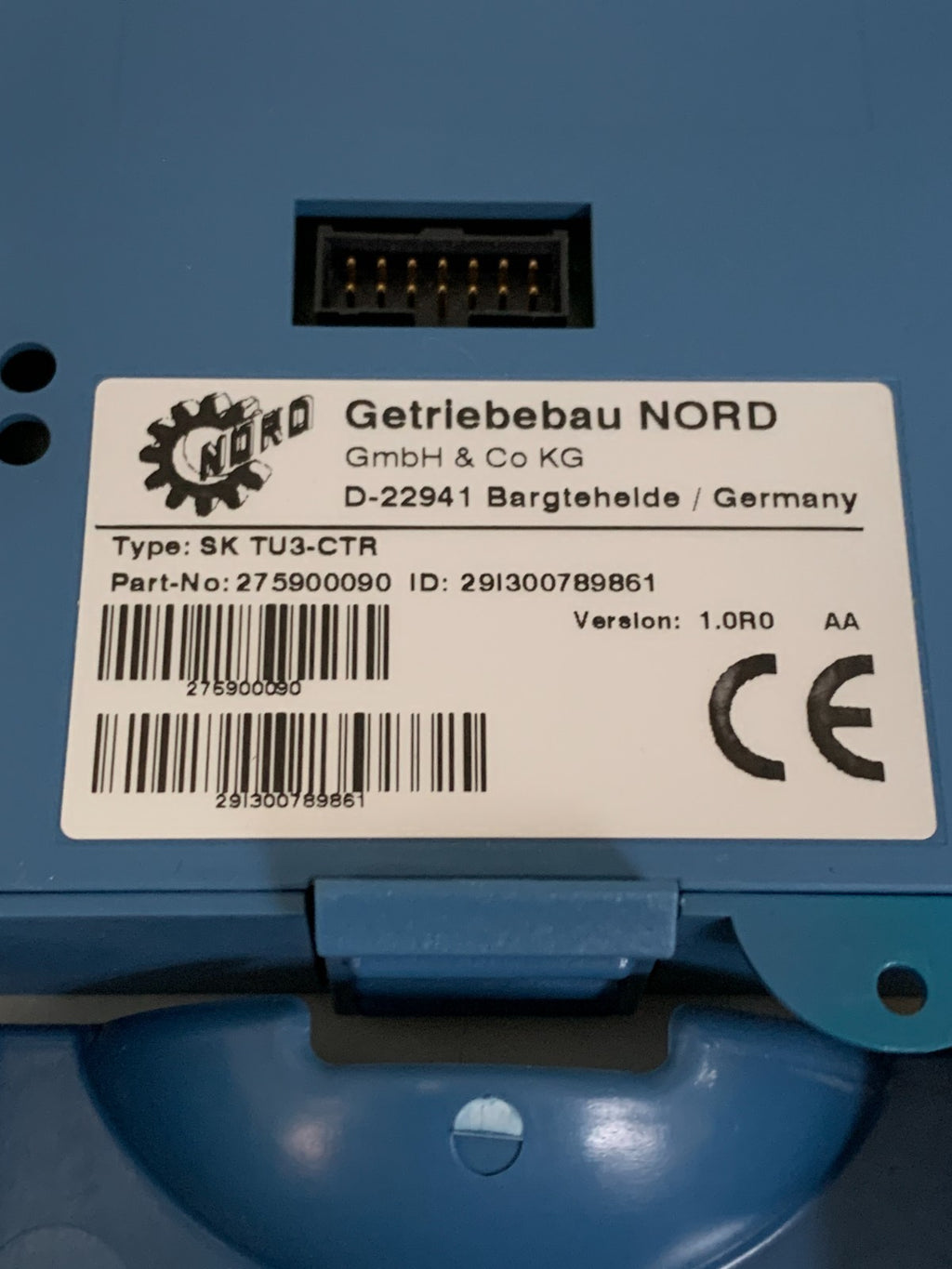 NORDAC 500E 3HP MOTOR DRIVE SK-500E-301-340-A-ERS 275-420301 W/CONTROL PANEL