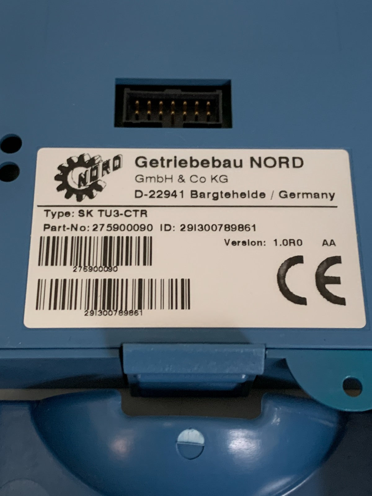 NORDAC 500E 3HP MOTOR DRIVE SK-500E-301-340-A-ERS 275-420301 W/CONTROL PANEL