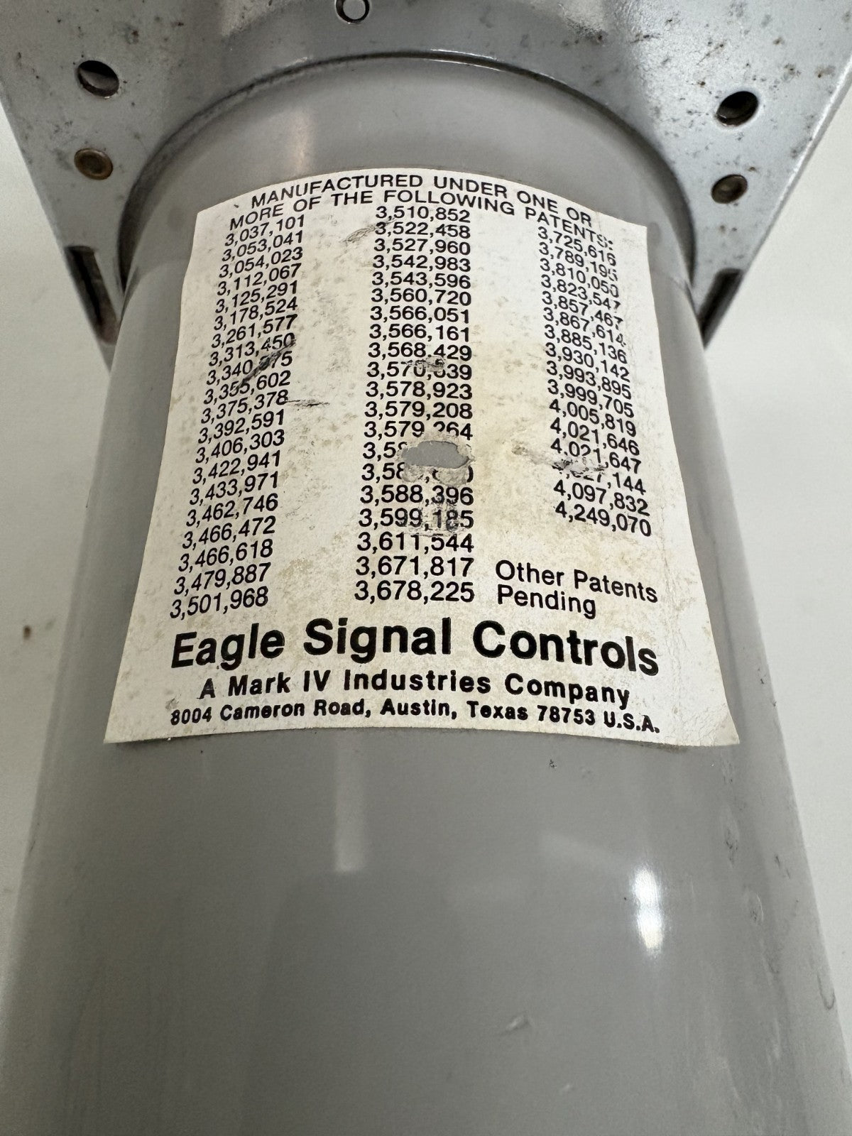 EAGLE SIGNAL CONTROLS TIMER CONTROL CX311A6 37702