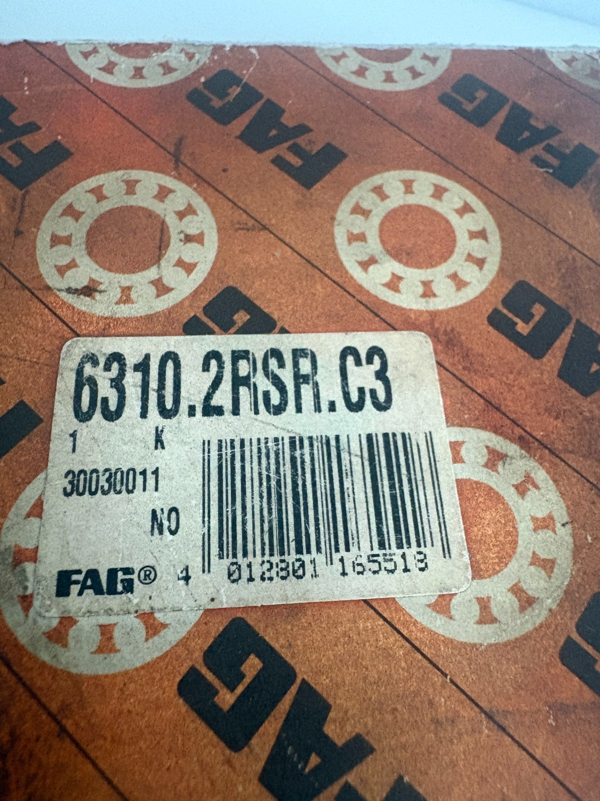 FAG DEEP GROOVE BALL BEARING 6310.2RSR.C32