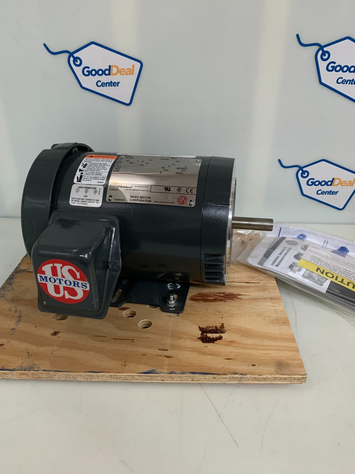 US MOTORS 3/4 HP 1200 RPM #H02290