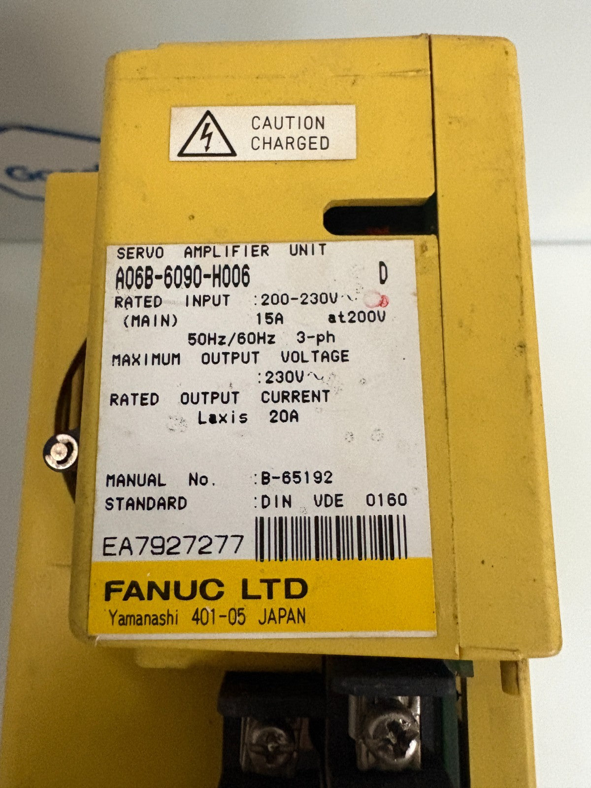 GE FANUC SERVO AMPLIFIER UNIT A06B-6090-H006 2