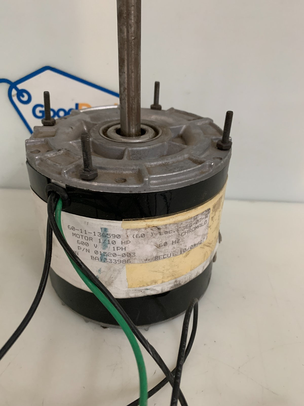 MAGNETEK FAN MOTOR DB2JO11K #01520-115
