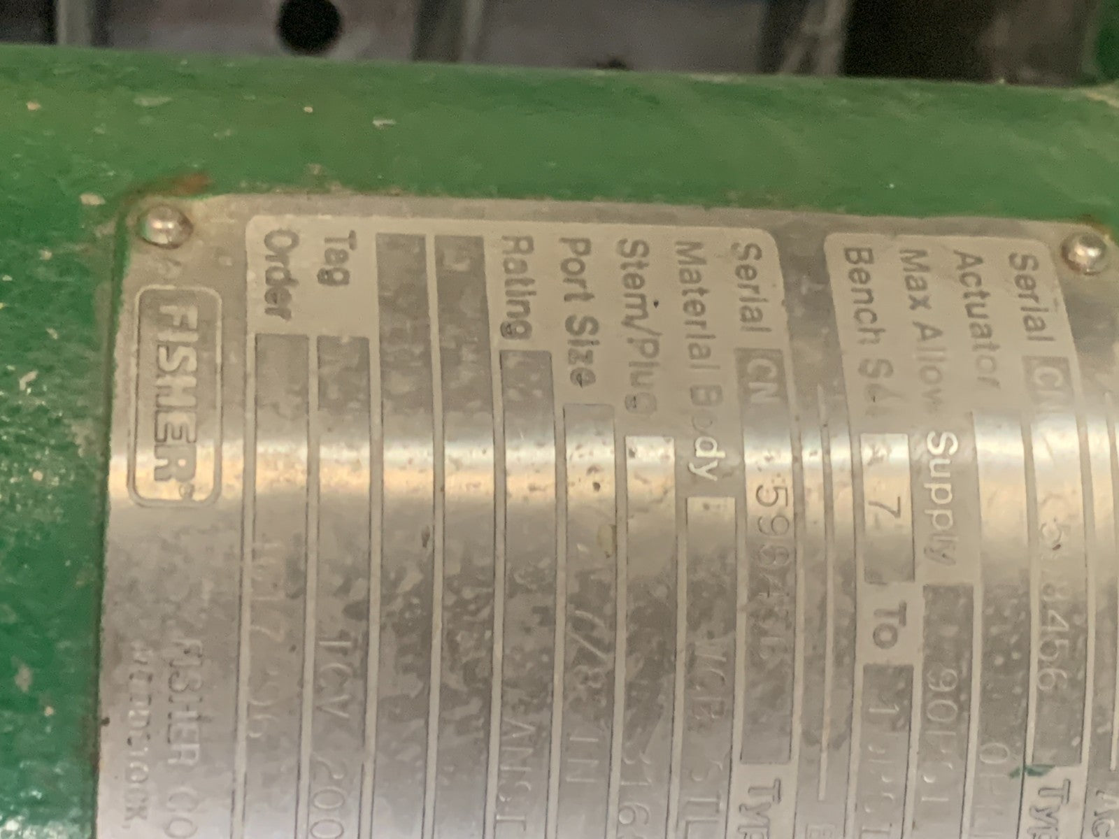 FISHER ACTUATOR TYPE 667 SIZE 103