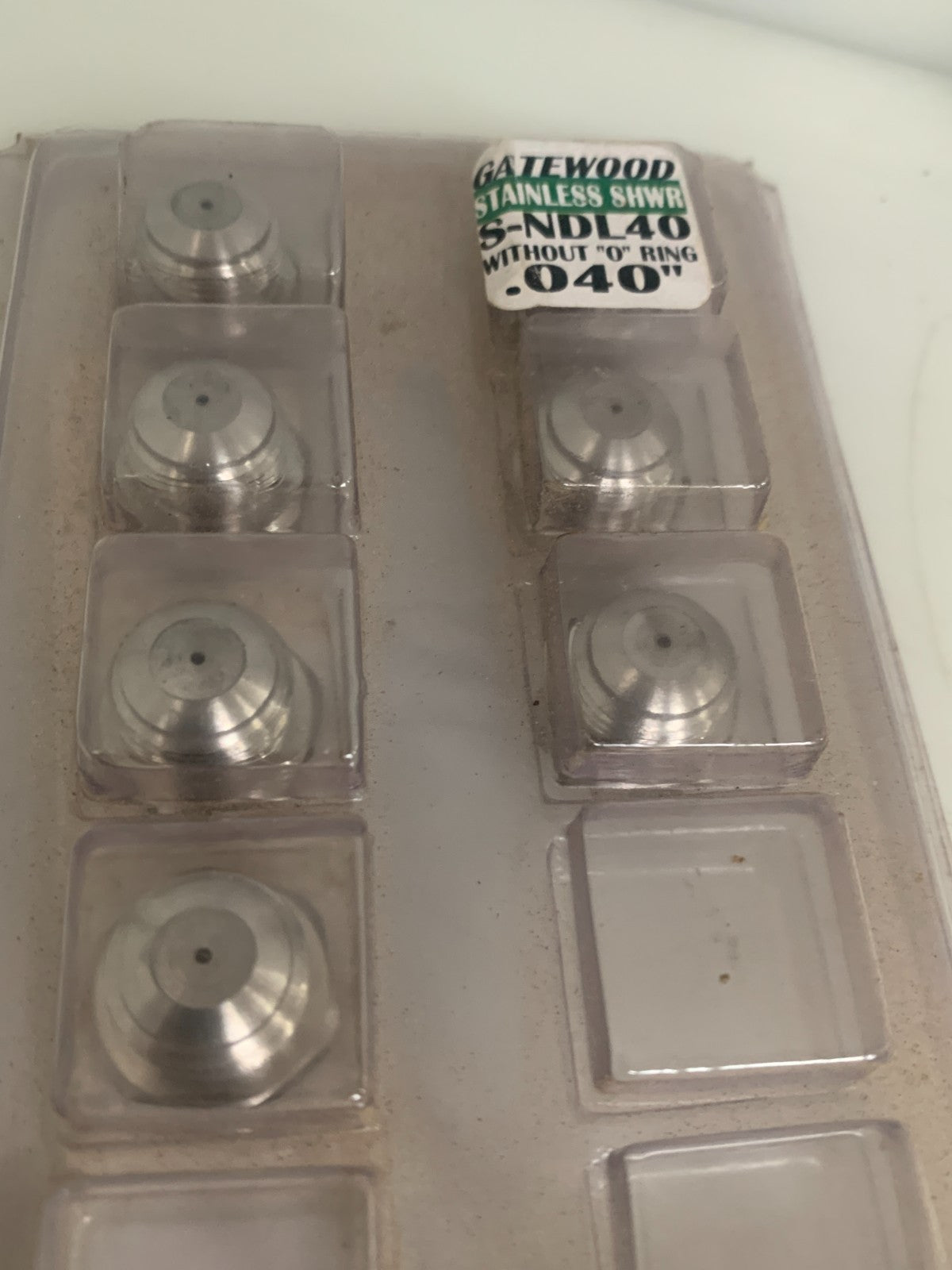 LOT OF 17 GATEWOOD S-NDL 40 STAINLESS SHOWERHEAD WITHOUT O RING