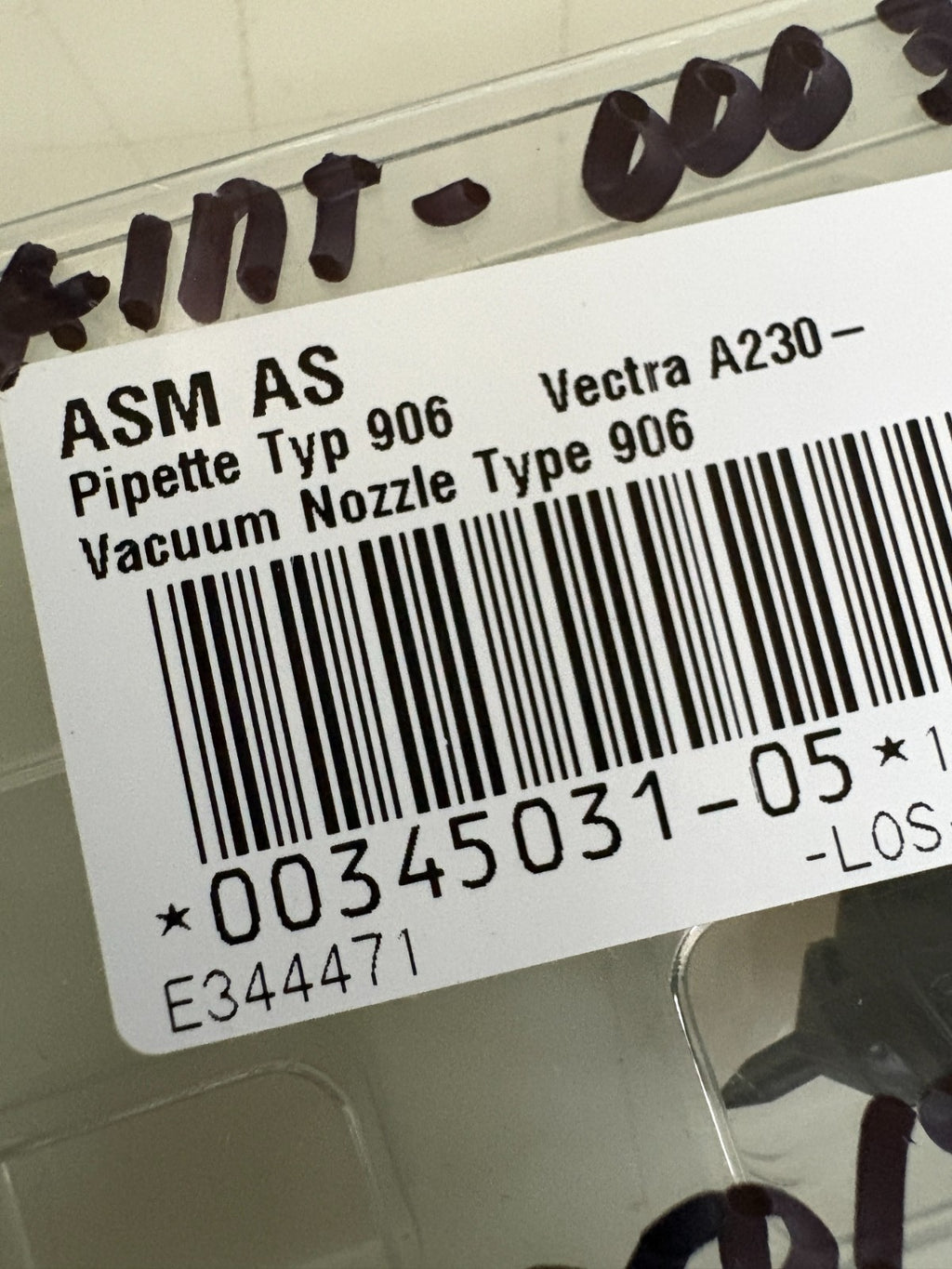 LOT OF 10 SIEMENS PIPETTE VECTRA A 230 VACUUM NOZZLE TYPE 9062