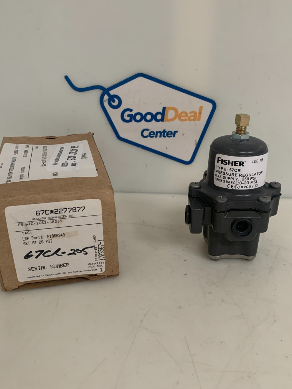 FISHER PRESSURE REGULATOR 67CR