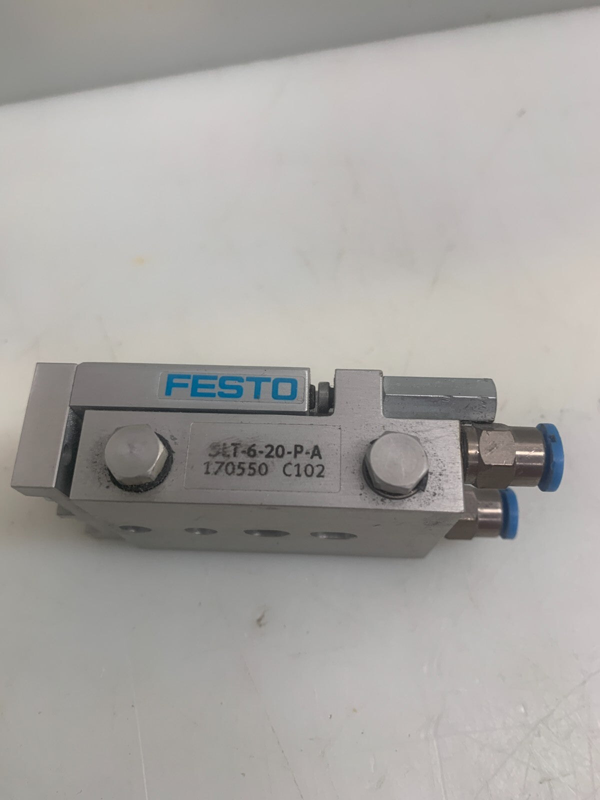 FESTO SLT-6-20-P-A   Mini Pneumatic Slide Cylinder 170550 (Lot of 2)