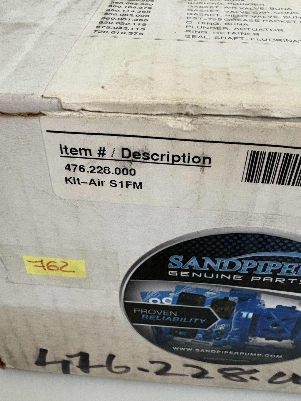 SANDPIPER REPAIR S1FM KIT #476.225.000