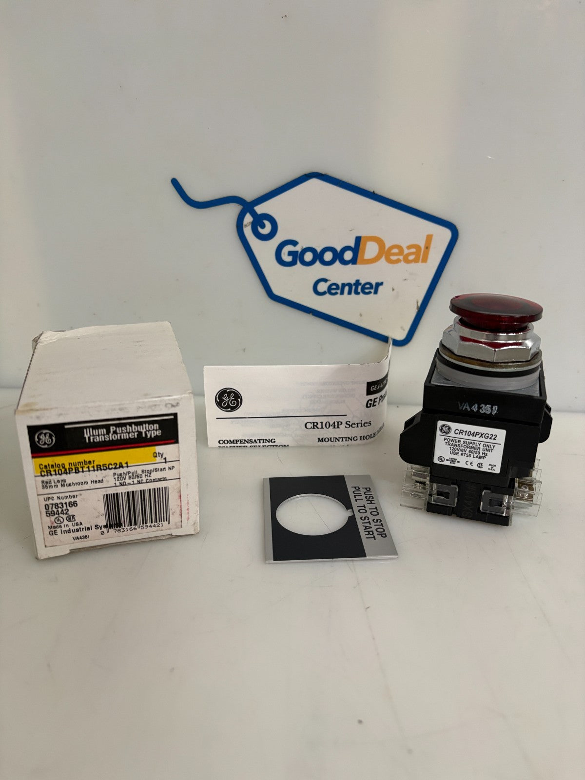 GENERAL ELECTRIC ULUM PUSH BUTTON TRANSFORMER TYPE CR104PBT11R5C2A10
