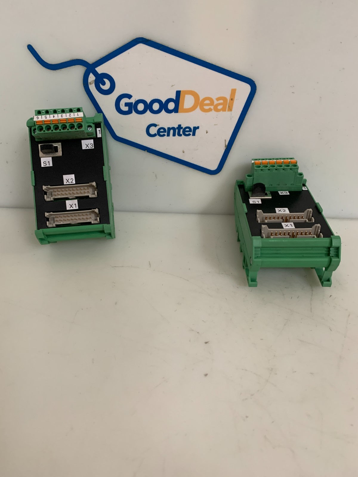 LOT OF 2 SIEMENS AUT 5 SWITCH INTERFACE MODULE PHOENIX CONTACT BLOCK0