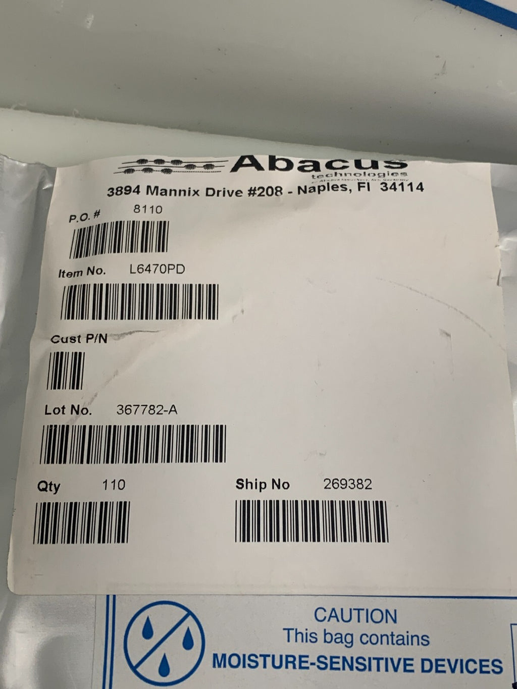 Lot of 110 Abacus Integrated Chip L6470PD