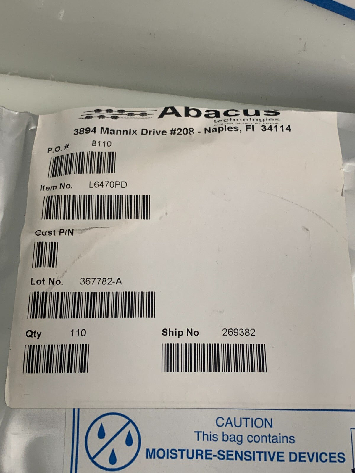 Lot of 110 Abacus Integrated Chip L6470PD