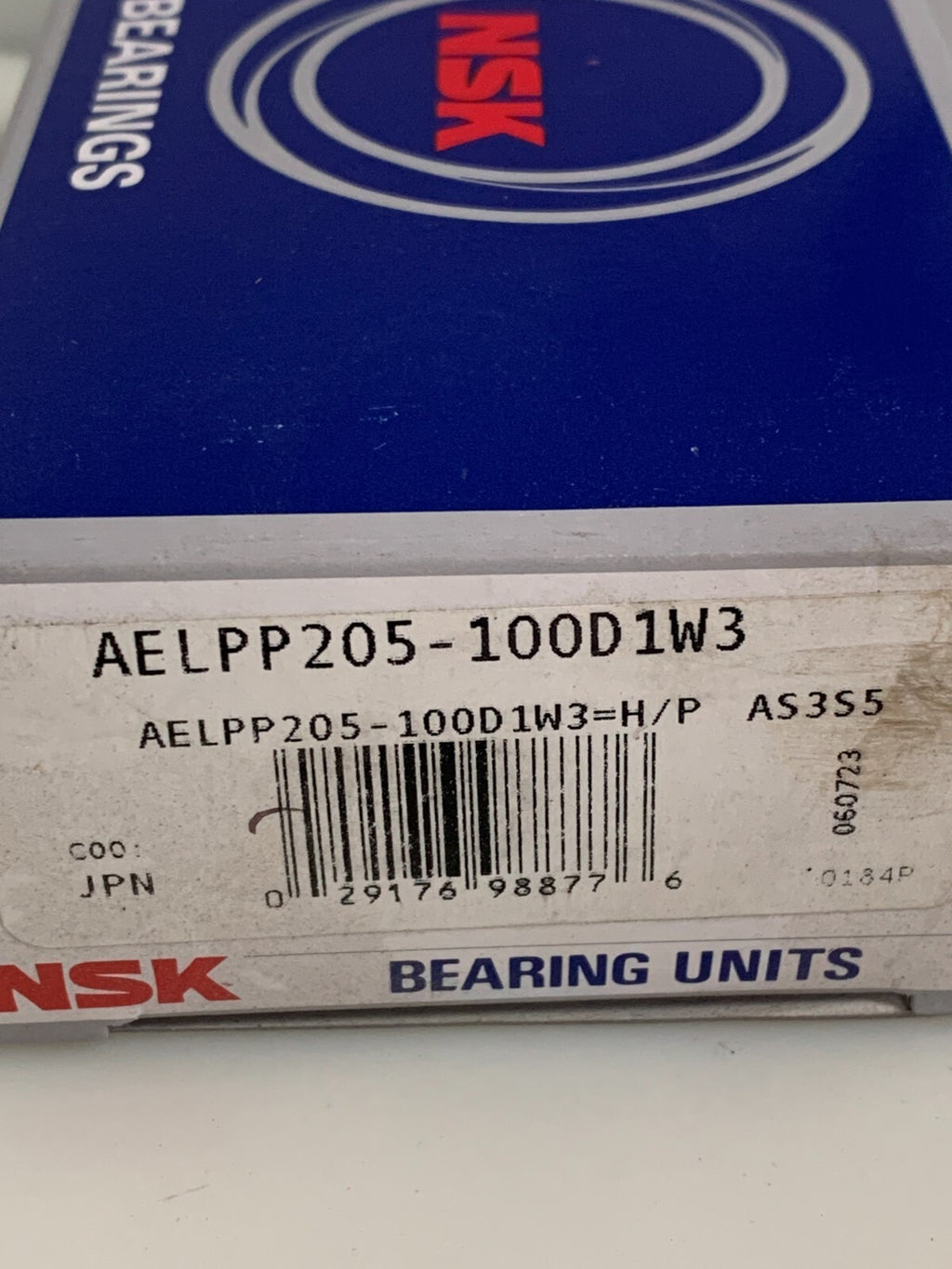 NSK  Press Steel Pillow Block Mounted Unit  AELPP205-100D1W3  (Lot of 2)