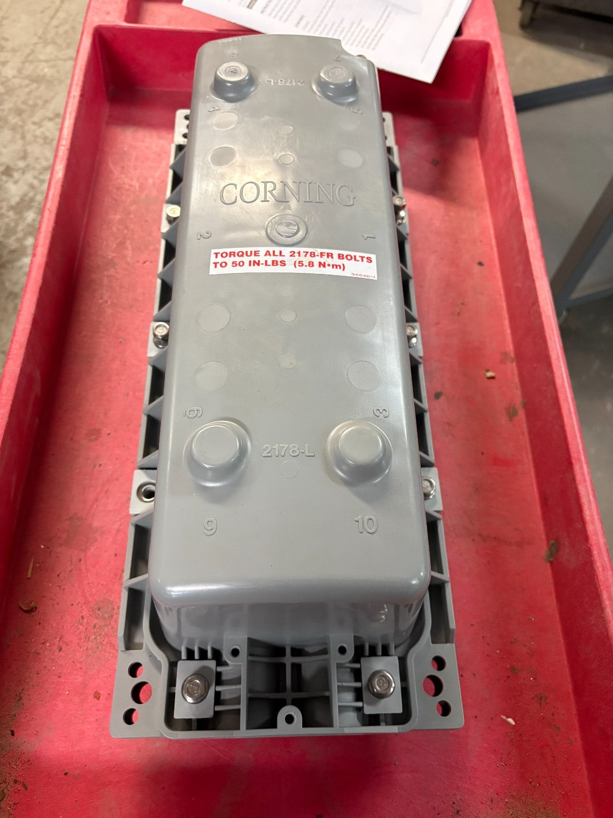 CORNING FIBER OPTIC SPLICE CLOSURE 78-8130-1910-20