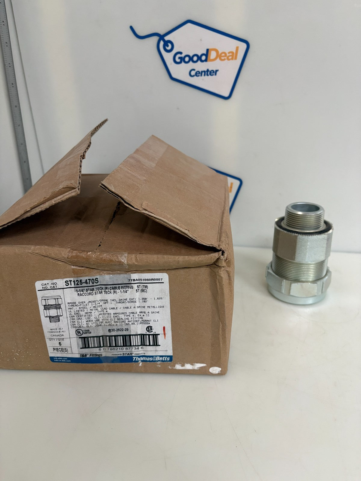 ABB THOMAS & BETTS 1 1/4 STAR TECK CABLE FITTING ST125-470S 5 PER BOX0